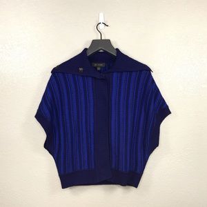 St. John Fold Over Collar Dolman Knit Sweater